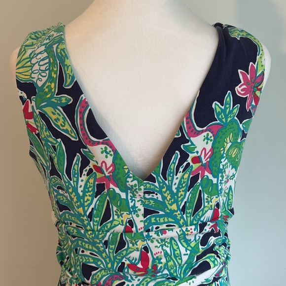 Lilly Pulitzer Bright Floral V-neck Maxi Sundres size large - Picture 6 of 13